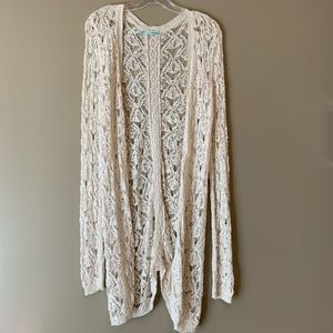 Maurices Crochet Open Cardigan